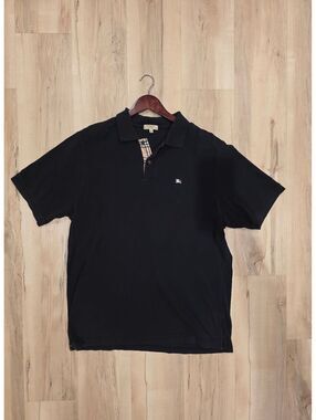 Burberry Classic Fit Black Polo Shirt XXL